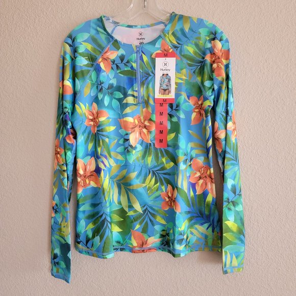 Hurley Ladies' Quarter Zip Rashguard NWT - Picture 4 of 4